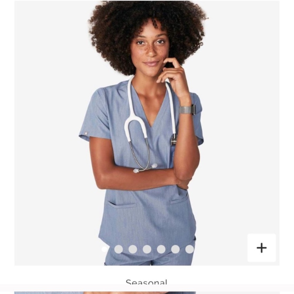 Figs scrubs top